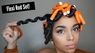 How To Flexi Rod Set  Natural Hair [upl. by Arivle]