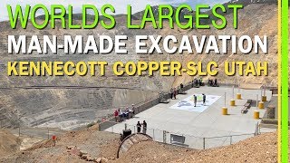 WORLDS LARGEST MANMADE EXCAVATIONKENNECOTT COPPER MINEBINGHAM CANYONSALT LAKE CITYUTAHEP78 [upl. by Ahsienal]