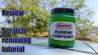 How to Remove Scratch From Car amp Waxpol Rubbing Compound Review [upl. by Camille596]