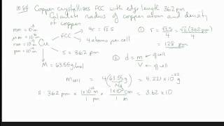 Solids SC BCC and FCC Unit Cells with Calculations [upl. by Powel]