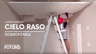 ¿Cómo instalar Cielo Raso desmontable [upl. by Lukey202]