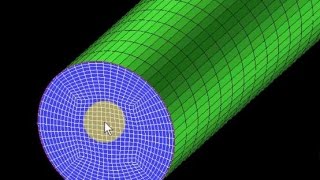 Ansys ICEMCFD Tutorial  Structured Meshing of a Cylinder 3D  Hexahedral Meshing  Pipe Flow [upl. by Mellisa423]