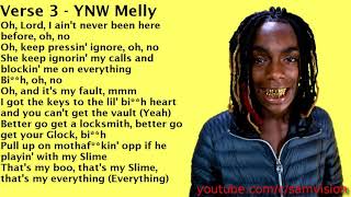 Clean Lyrics YNW Melly  Mixed Personalities ft Kanye West [upl. by Annil897]