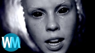 Top 10 Most Terrifying Music Videos [upl. by Charis59]