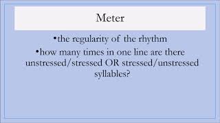 How to Identify Rhythm and Meter in Poetry [upl. by Ecinreb]