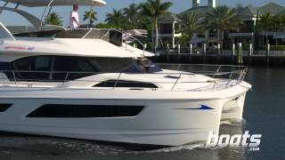 Aquila 44 Power Catamaran Boat Review from Boatscom [upl. by Anavi278]