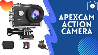 APEXCAM 4K M80 AIR action camera unboxing and testing [upl. by Amik]