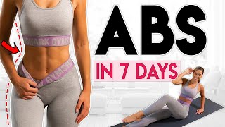 GET SHREDDED ABS in 7 Days flat belly challenge  10 minute Workout [upl. by Hogue]