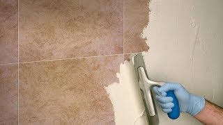 Rinnovare le pareti di BAGNO e CUCINA senza rimuovere le PIASTRELLEHow to renovate bathroom tiles [upl. by Kegan224]