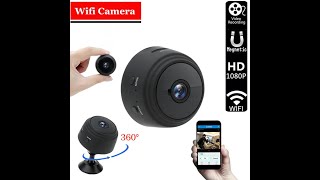 How to install A9 mini cameras with HDWiFiCam Pro APP and record videos [upl. by Aynatahs]