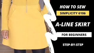 HOW TO SEW ALINE SKIRT [upl. by Rein]