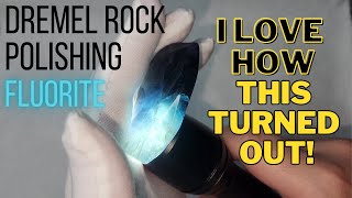 Dremel Rock Polishing  Fluorite [upl. by Inad168]