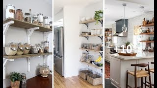 13 IDEAS DE REPISAS CON ESTILO QUE PUEDES HACER TU MISMA PARA GANAR ESPACIO EN TU COCINA [upl. by Nairb203]