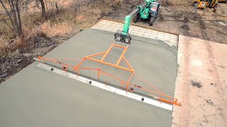 Screed Concrete amp Grade Gravel Faster amp Easier with the DS34 Telehandler Attachment by Dragon Screed [upl. by Bonns]