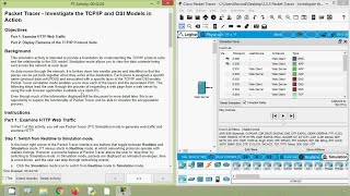 355 Packet Tracer  Investigate the TCPIP and OSI Models in Action [upl. by Nahtnanhoj]