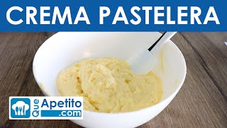 Receta de crema pastelera fácil y casera  QueApetito [upl. by Davina127]