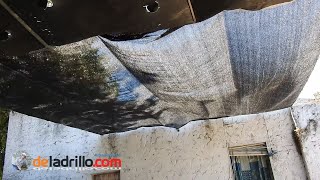 Toldo sombra plegable de bajo costo y sin herramientas [upl. by Aztirak254]