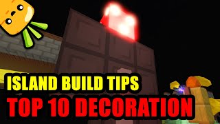 ROBLOX ISLAND  Building Tips  10 tricks to make epic decoration [upl. by Vanya]