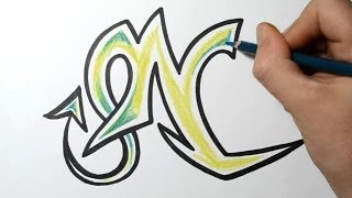 How to Draw Wild Graffiti Letters  N [upl. by Reniti101]