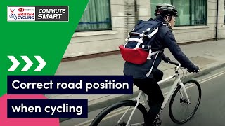 How to position yourself on the road correctly when cycling  Commute Smart [upl. by Pitzer]