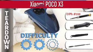 Xiaomi POCO X3 📱 Teardown Take apart Tutorial [upl. by Noiz]