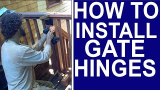 How to install GATE HINGES [upl. by Danie]