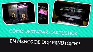 Cómo destapar cartuchos impresora HP en menos de 2 minutosCASERO FACILDIY [upl. by Bohi576]