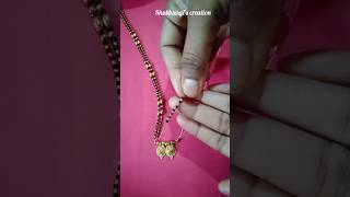 Mangalsutra design making at home46 [upl. by Etnemelc]