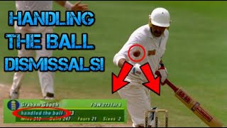 Top 10  Handling the ball dismissals in cricket [upl. by Llerat]