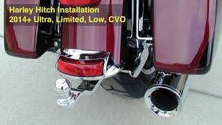 Harley Hitch Installation  HitchDoc 15225 chrome hitch [upl. by Ennayram]