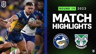 NRL 2023  Parramatta Eels v New Zealand Warriors  Match Highlights [upl. by Morette980]