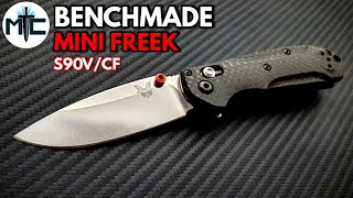 Benchmade 5651 Mini Freek S90VCF Folding Knife  Overview and Review [upl. by Eissehc478]