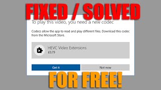 HOW TO Play HEVC H265 Videos On A Windows 10 PC for Free [upl. by Zuleika]