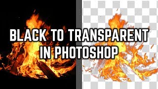 How To Change Black To Transparent PNG In Photoshop [upl. by Aiseneg412]