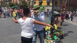 Conchero Dances in Mexico City [upl. by Mandych]