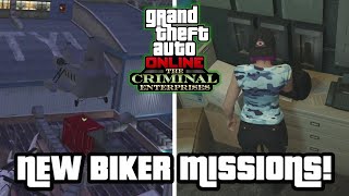 NEW MOTORCYCLE CLUBBIKER MISSIONS GUIDE GTA 5 ONLINE THE CRIMINAL ENTERPRISES DLC [upl. by Nesto644]