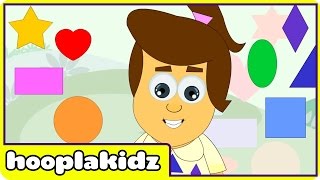 Preschool Activity  Learn About Shapes  HooplaKidz [upl. by Ellimahs]