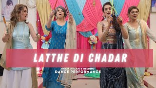 Latthe di Chadar  Indian Wedding Dance Performance [upl. by Kutchins]