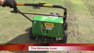 How To Aerate Your Lawn Hire Aerator [upl. by Sarnoff]