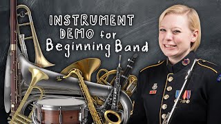 Instrument Demonstration for Beginning Band [upl. by Tingley]