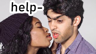 STRANGERS KISSING and its VERY awkward🤢😳 [upl. by Seaden]