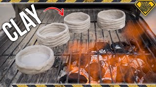 Testing Clay in a BBQ Wondering How To Fire Clay Without A Kiln TKOR Details EVERYTHING [upl. by Ylac133]