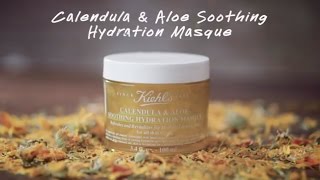 How to Apply Kiehls Calendula amp Aloe Soothing Hydration Mask [upl. by Ainafets]