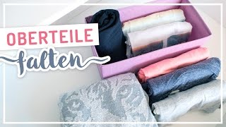 OBERTEILE falten amp aufbewahren nach Marie Kondo amp KonMari TypischSissi [upl. by Groveman]