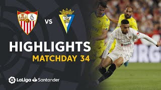 Resumen de Sevilla FC vs Cádiz CF 11 [upl. by Aidahs984]