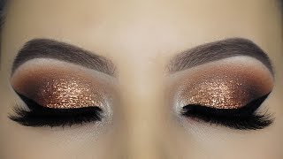 Gold amp Black Halo Smokey Eyes  Amys Makeup Box [upl. by Helge]