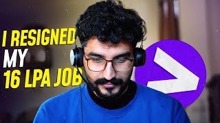 I RESIGNED my 16LPA Job Accenture [upl. by Nowtna]