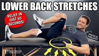 5 Back Pain Relief Stretches You Can Do In Bed [upl. by Oreves]