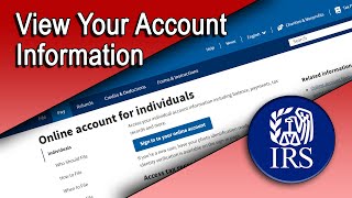 View Your Account Information [upl. by Yance]