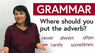 English Grammar Hack Where should you put the adverb [upl. by Boeke]